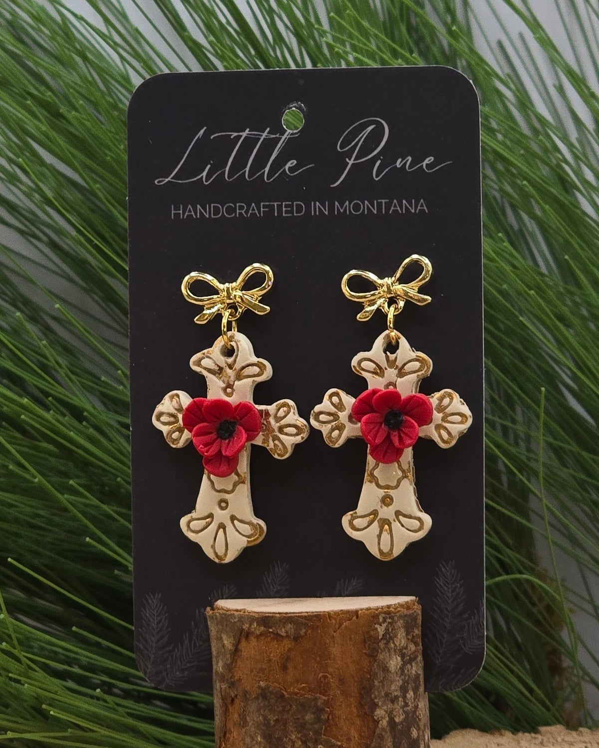 Heirloom Cross Dangles