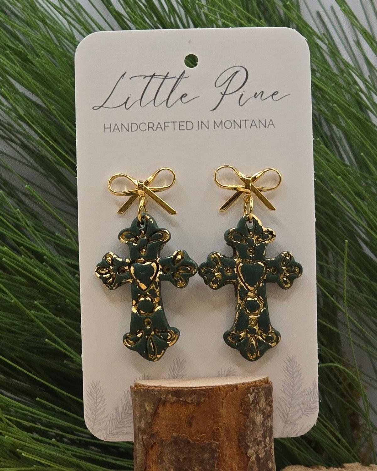 Heirloom Cross Dangles