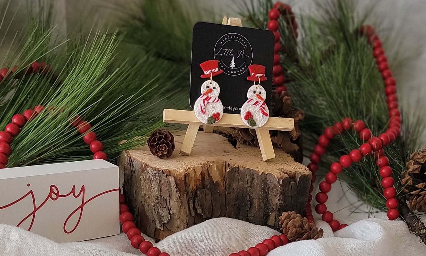 Candycane Christmas Snowman